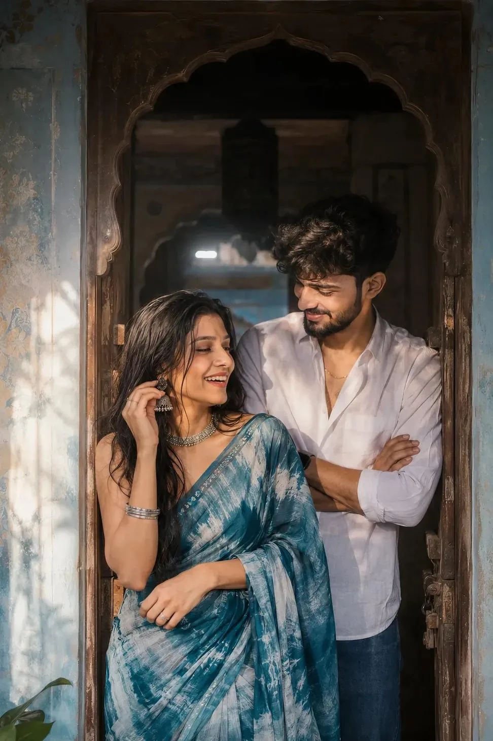 Couple At Old House