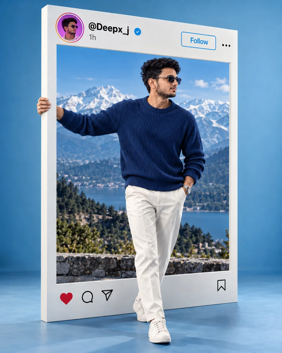 Instagram 3D layout