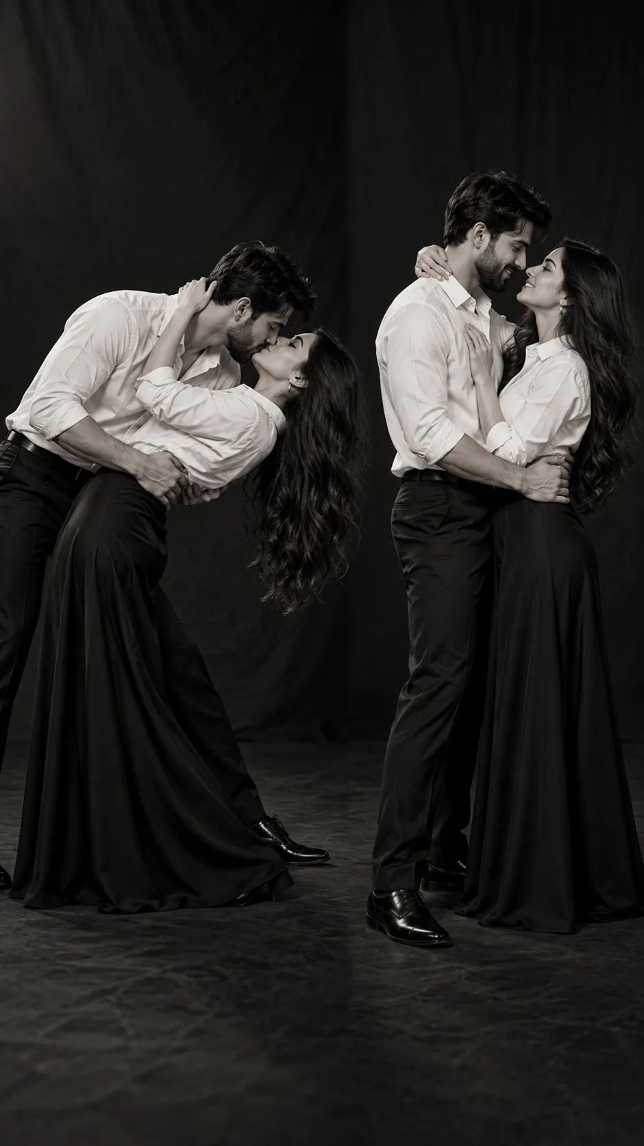 Monochrome Romance: A Cinematic Love Story
