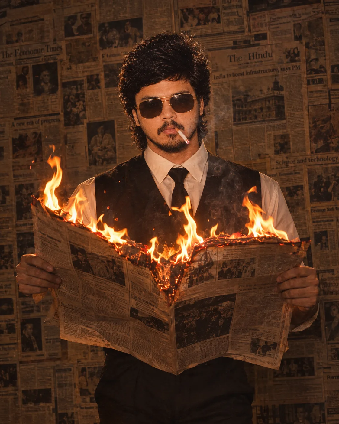 The Burning Newspaper Noir