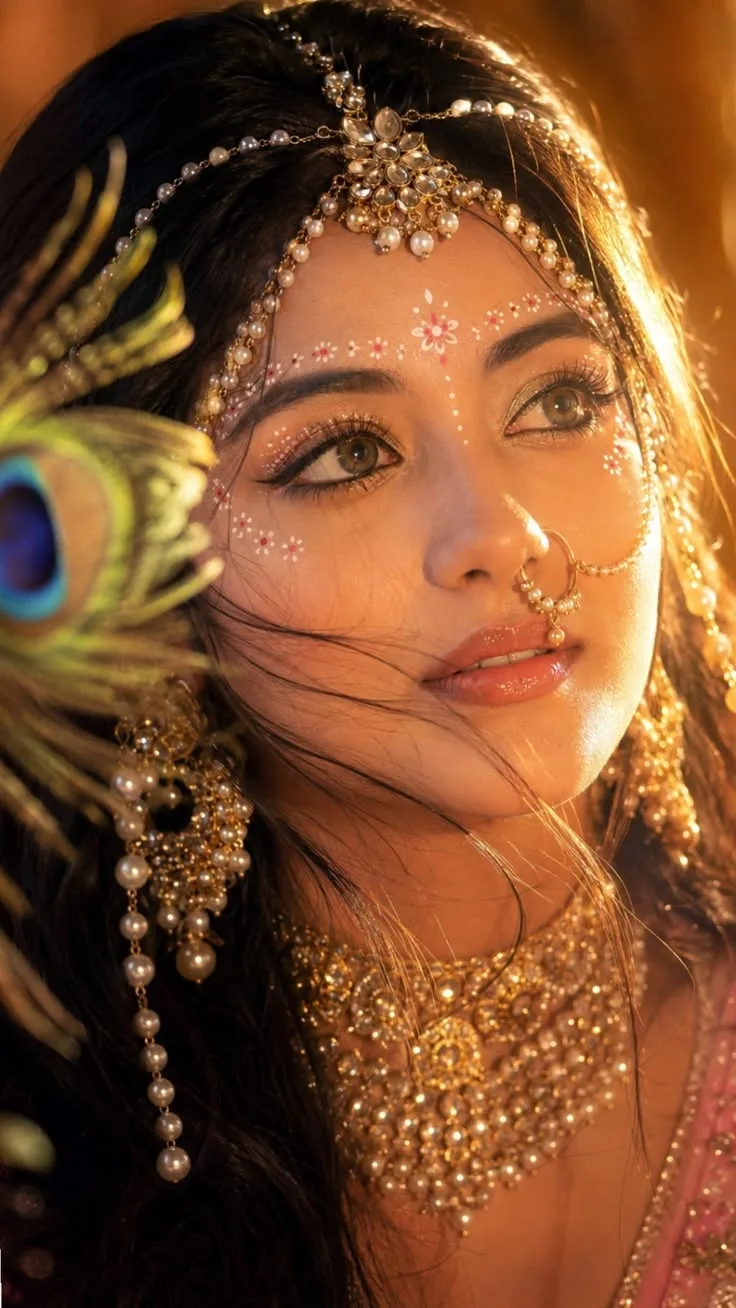 Golden Hour Maharani — Traditional Indian Bridal Portrait