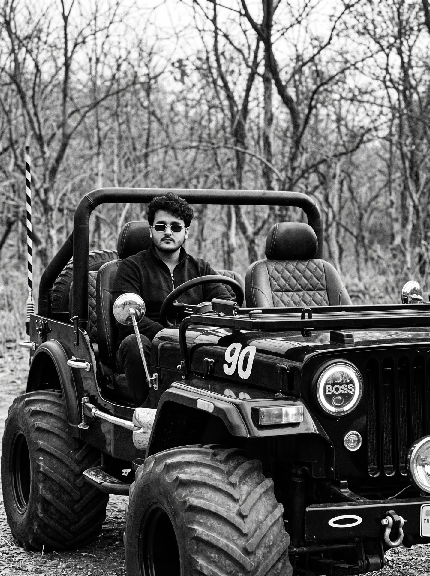 Black and white photograph