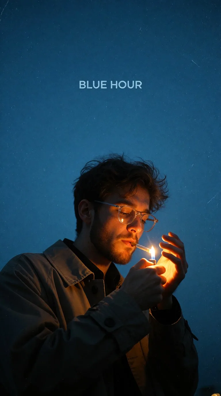 Blue Hour Flame
