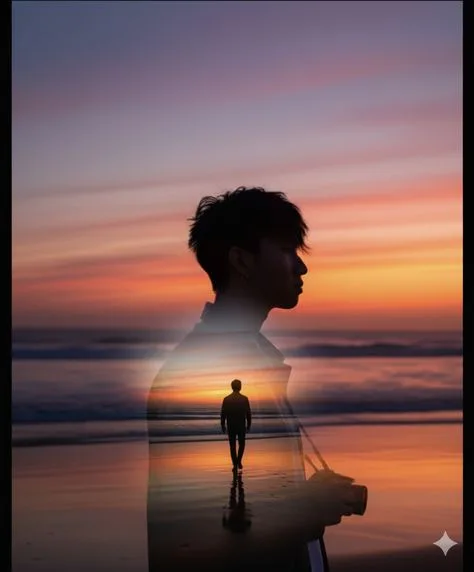 Double Exposure Silhouette Photography