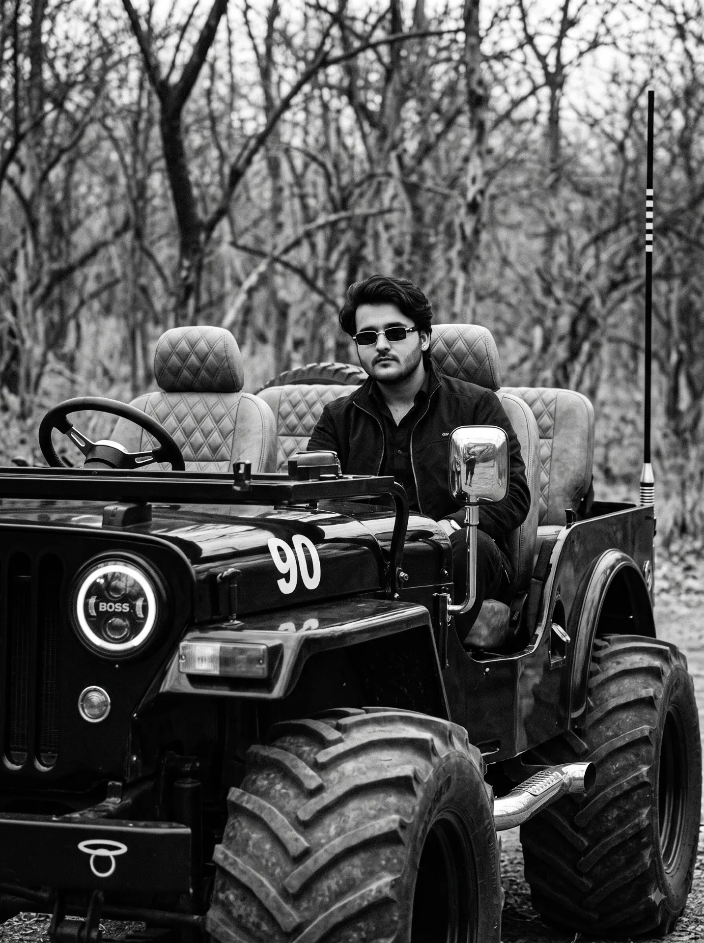 Black and white photograph