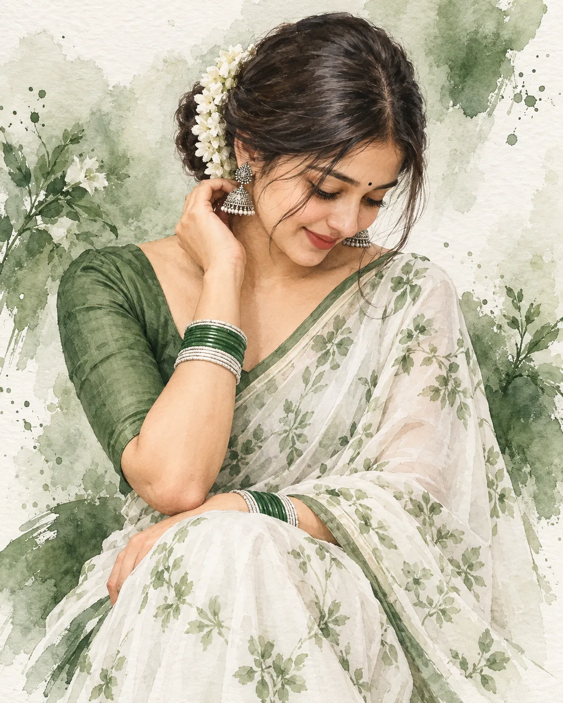 Cinematic portrait of a young lady