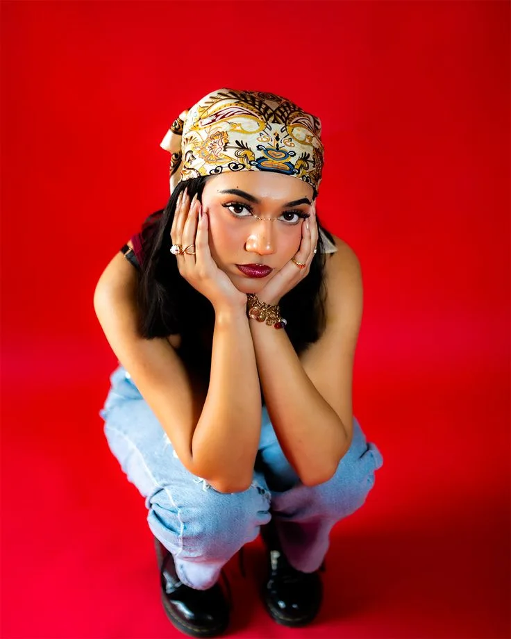 Red Studio Portrait