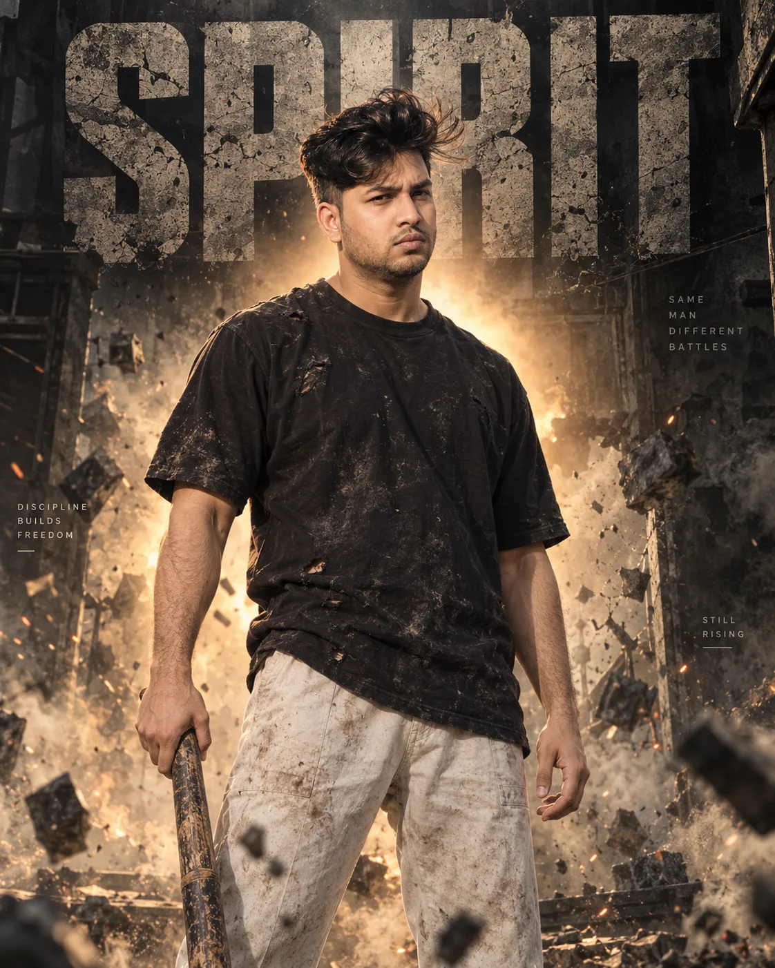 Explosive Urban Survival Portrait