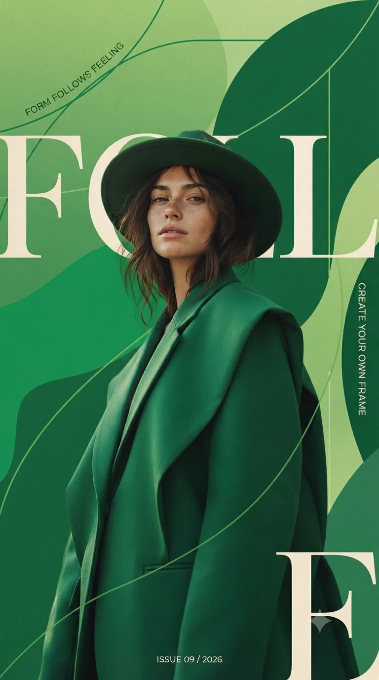 Editorial fashion poster