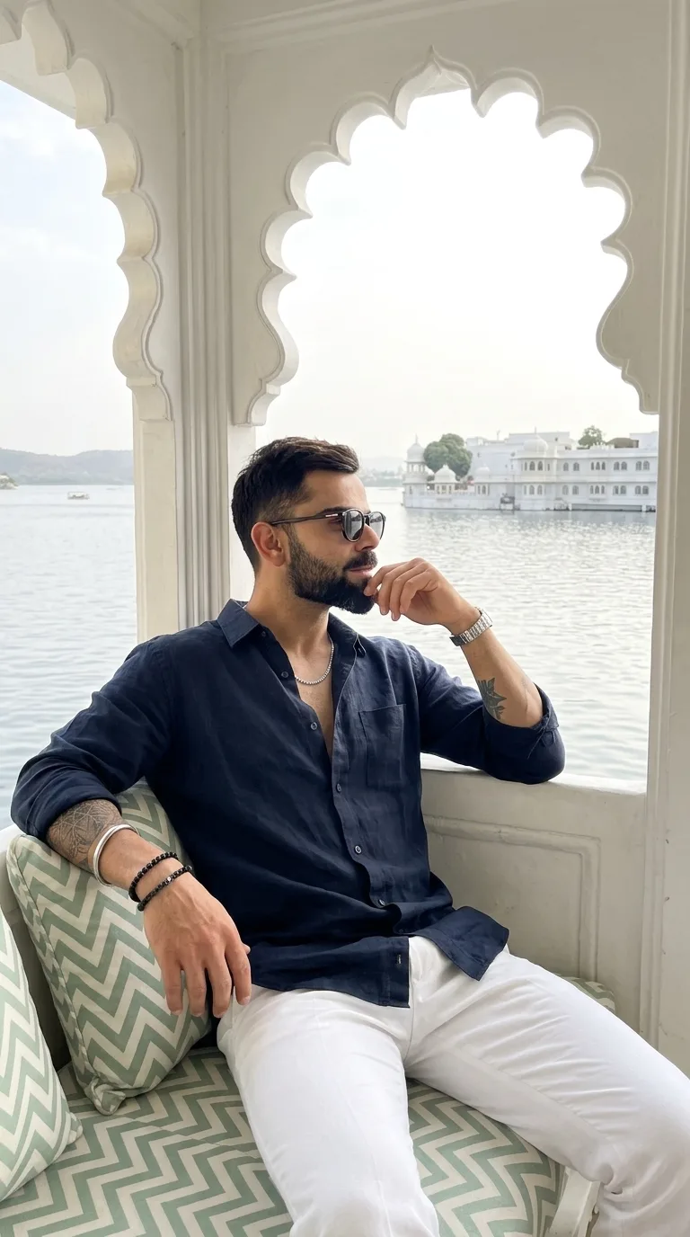 Travel creator aesthetic portrait prompt