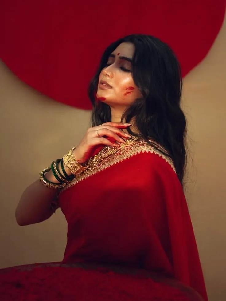 Emotional Sari Portrait