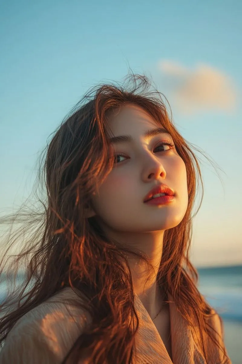 Golden Hour Horizon Gaze