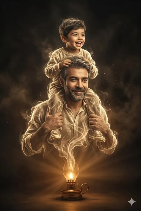 Father & Son Magic Smoke Art