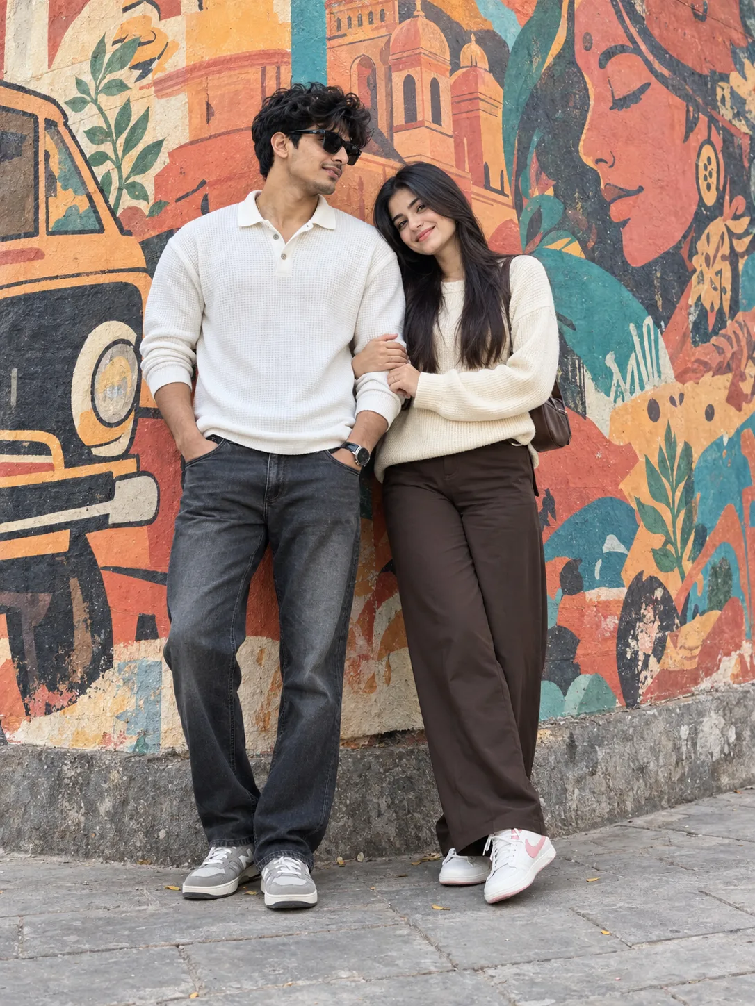 Ultra realistic cinematic portrait of a young beautiful couple