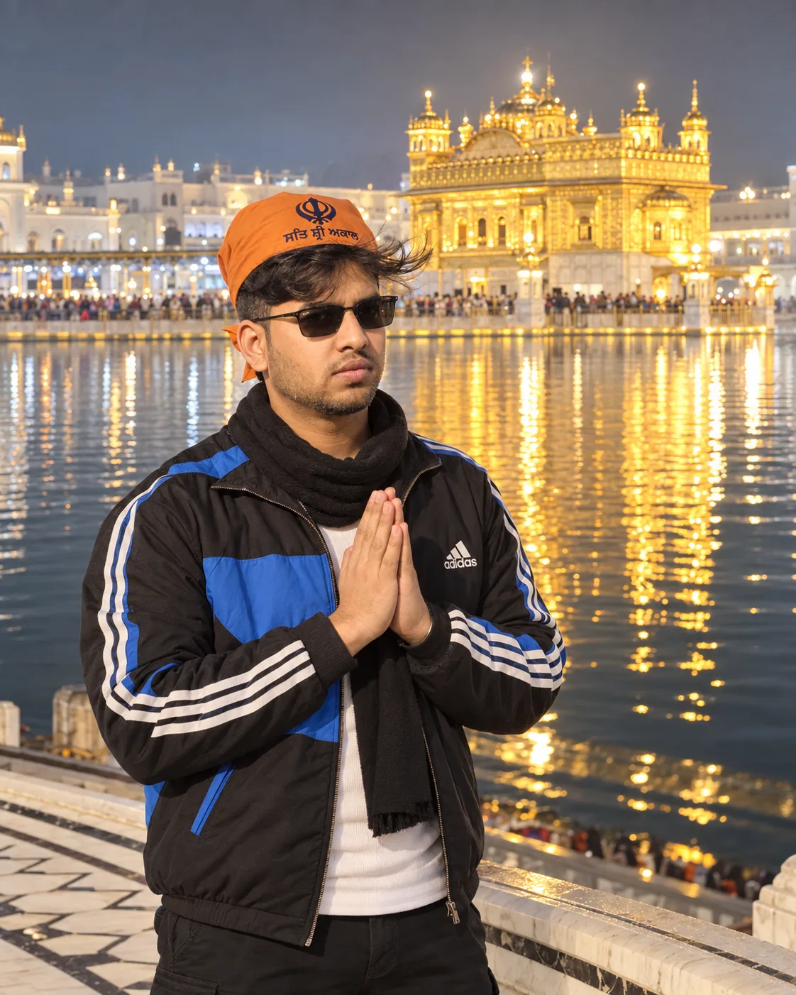 Golden Temple Night Portrait