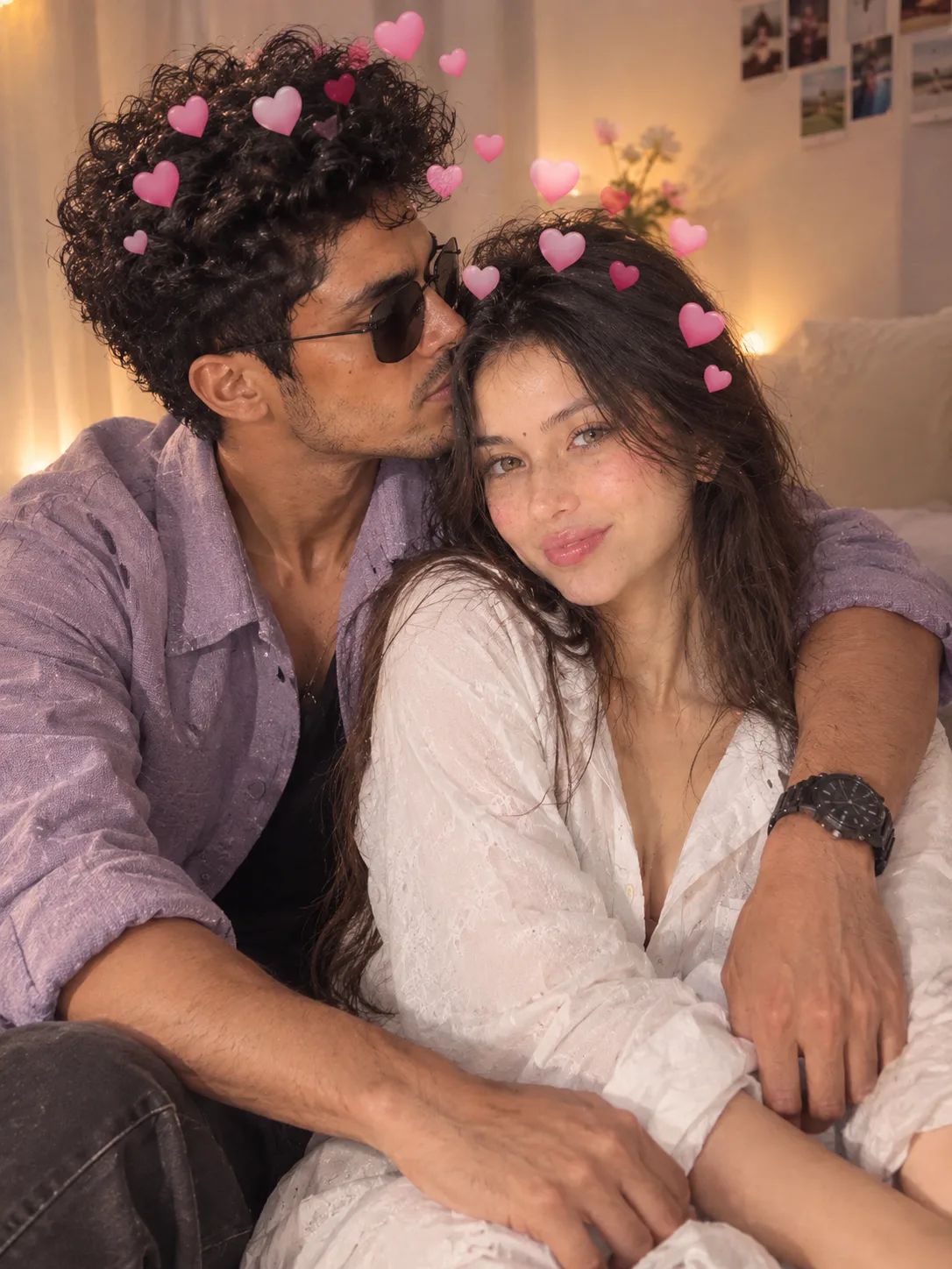 Ultra realistic romantic couple portrait