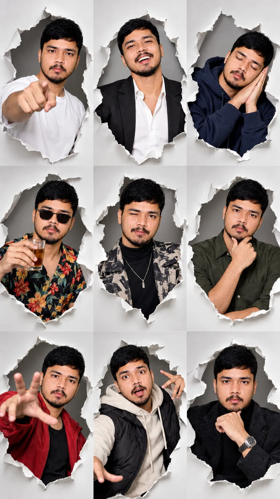 Dynamic Personality Collage – AI Prompt