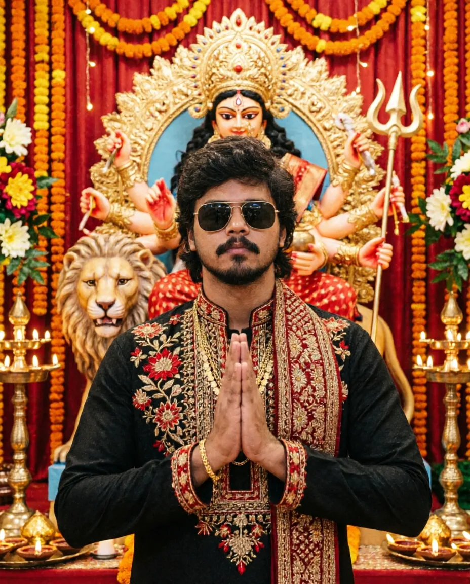 Divine Navratri Darshan 🙏 | Maa Durga Puja Cinematic Portrait