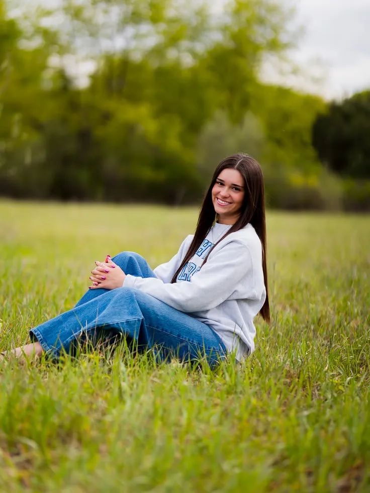 Candid Field Portrait of a Young Woman