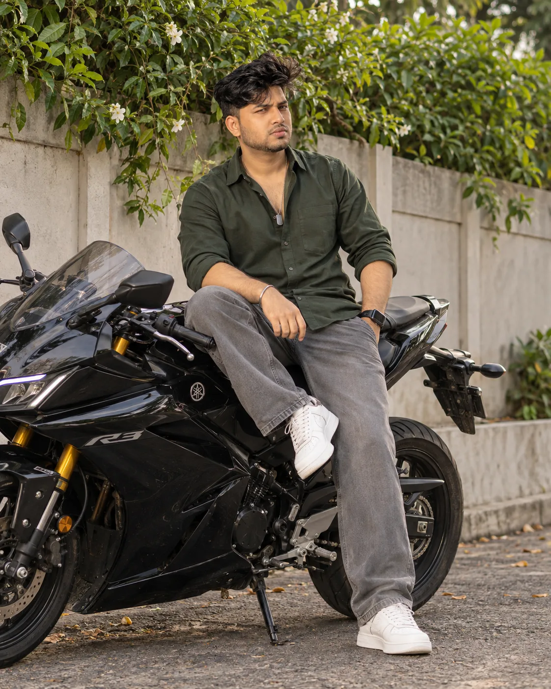 Urban Motorcycle Portrait