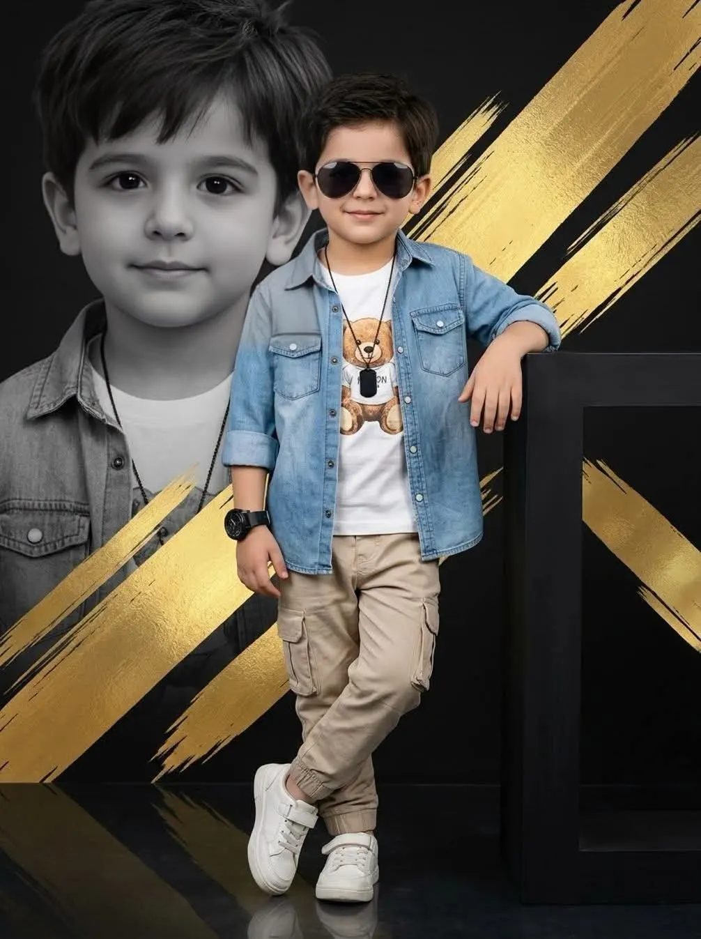 Black & Gold Luxury Fashion Portrait