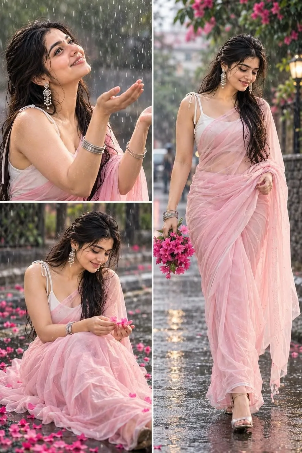 Monsoon Pink Sari Portraits