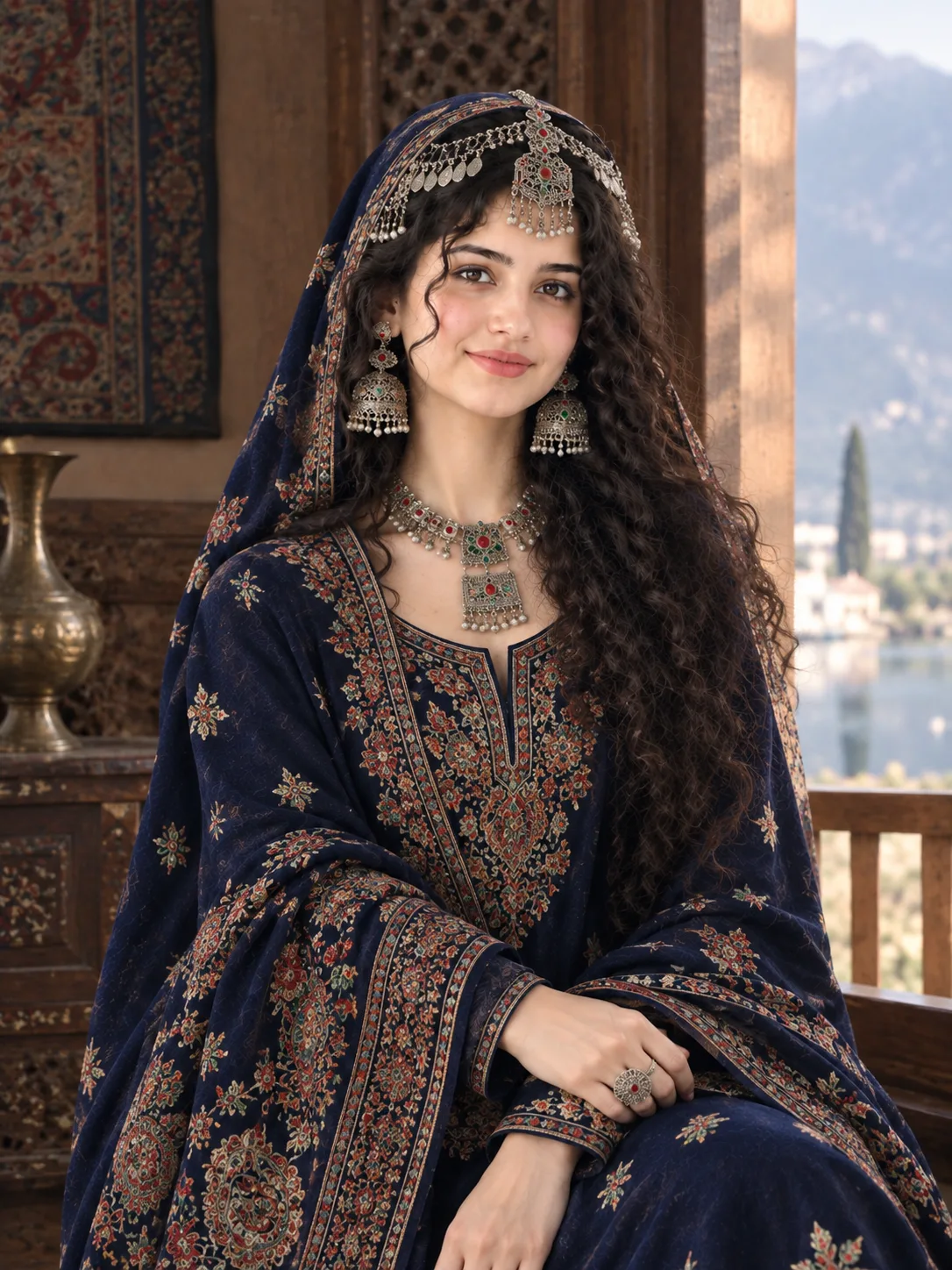 Midnight Royalty — A Portrait of Timeless Indian Elegance