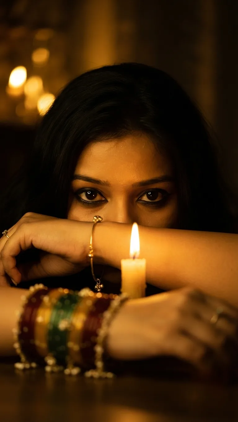 Generate a dramatic, cinematic closeup portrait