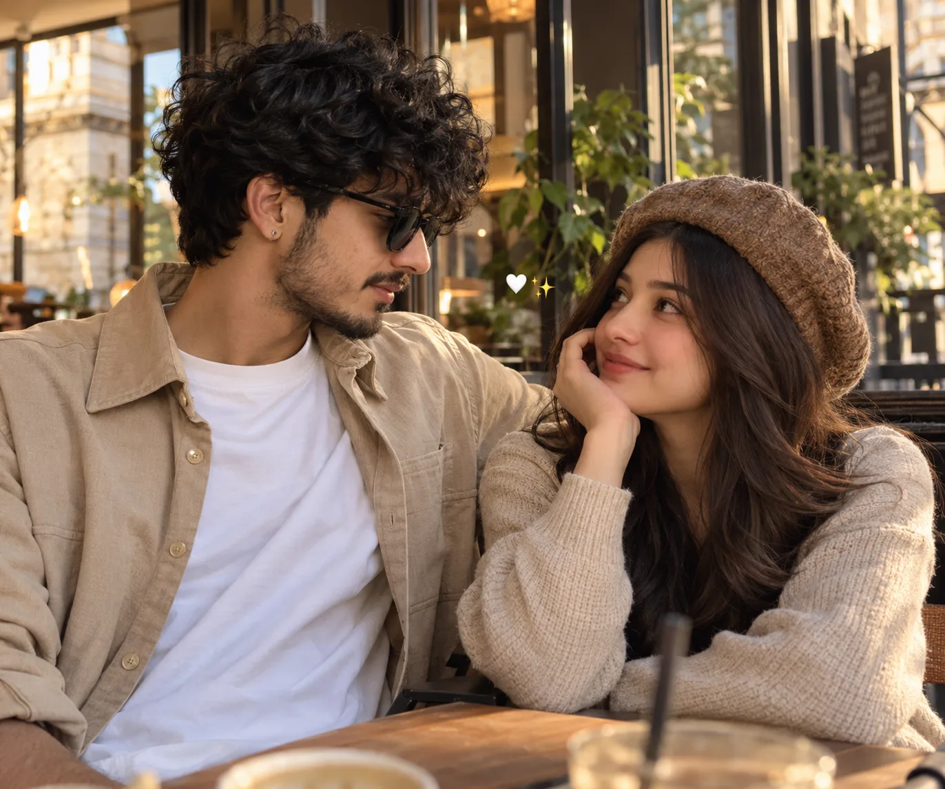 Golden Hour Café Love ☕🤎✨