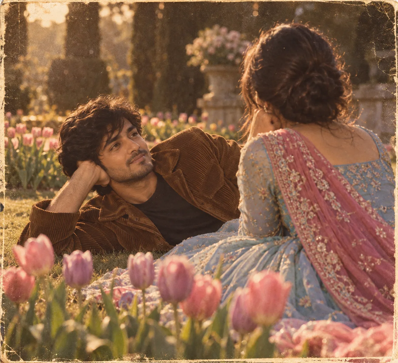 Ultra realistic cinematic romantic couple portrait