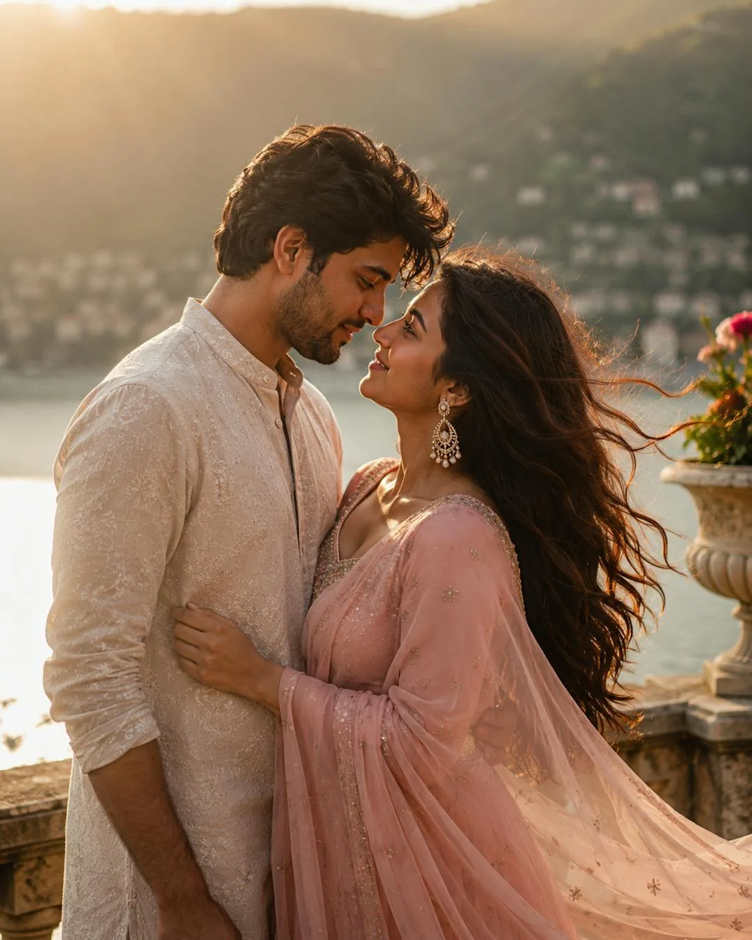 Bollywood-inspired couple photo