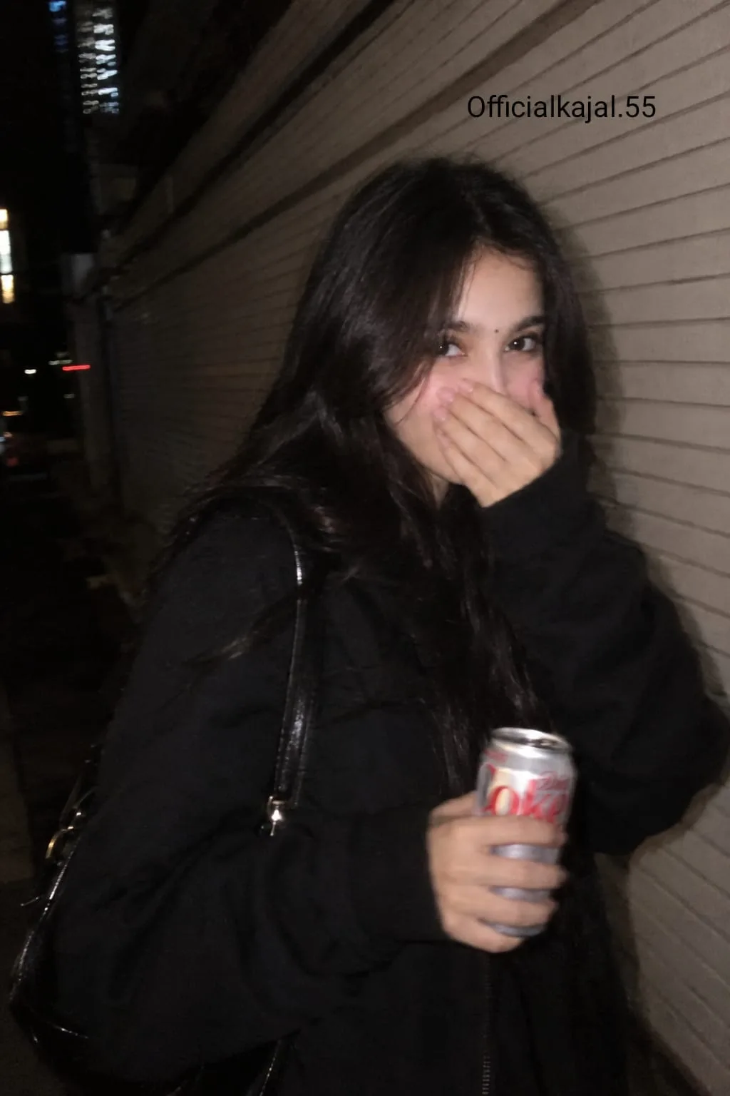 realistic aesthetic candid nighttime street photo