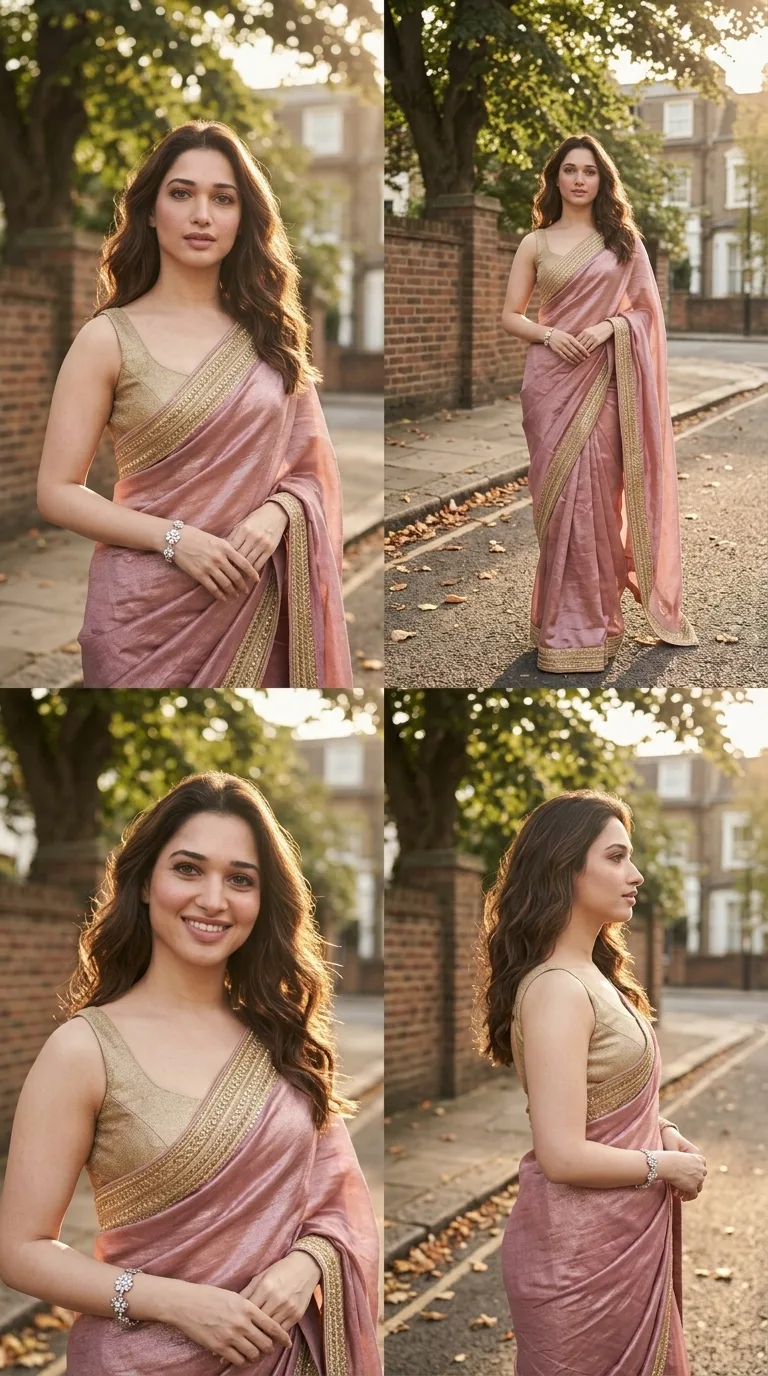 🌸📸 Soft Vintage Saree Portrait — Pinterest Aesthetic AI Photo Prompt