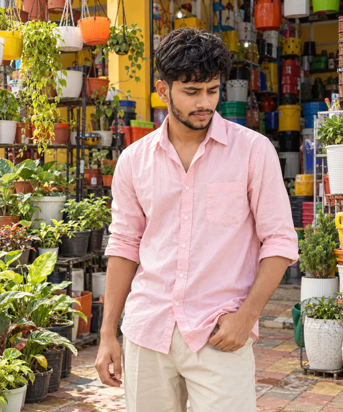 Pastel Bloom — Street Garden Portrait