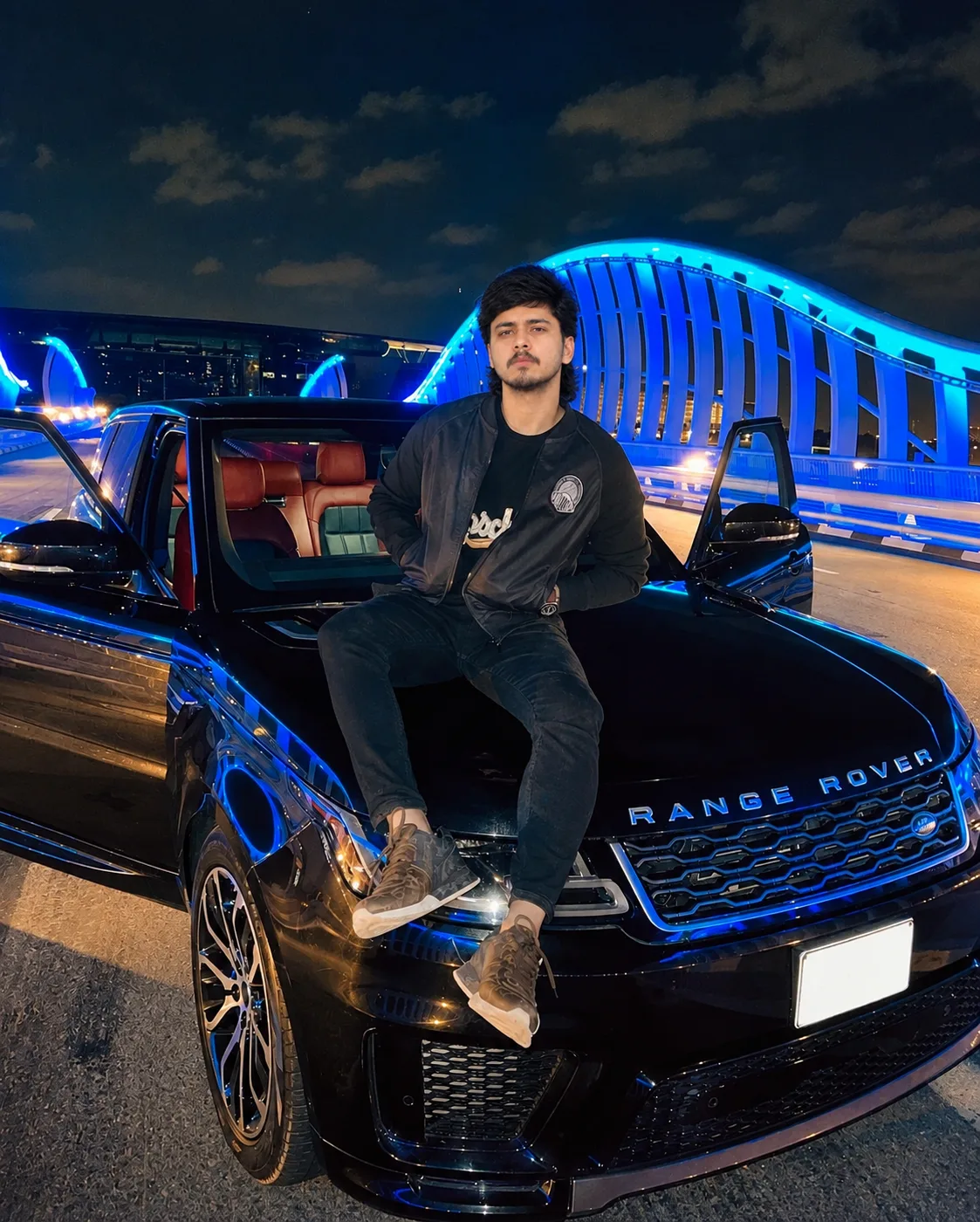 Midnight Blue – Luxury SUV Night Portrait