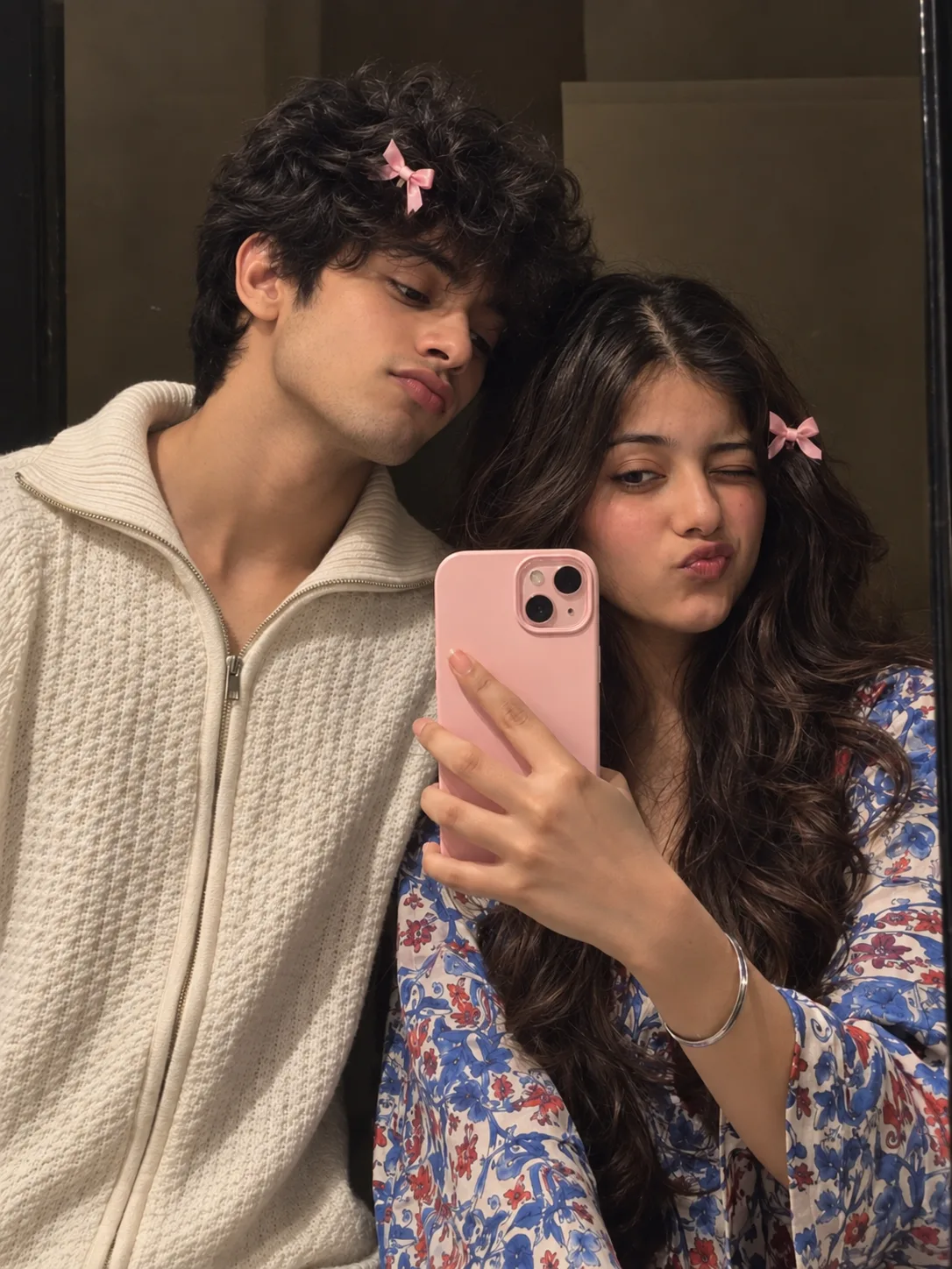 Ultra realistic cinematic cute couple portrait