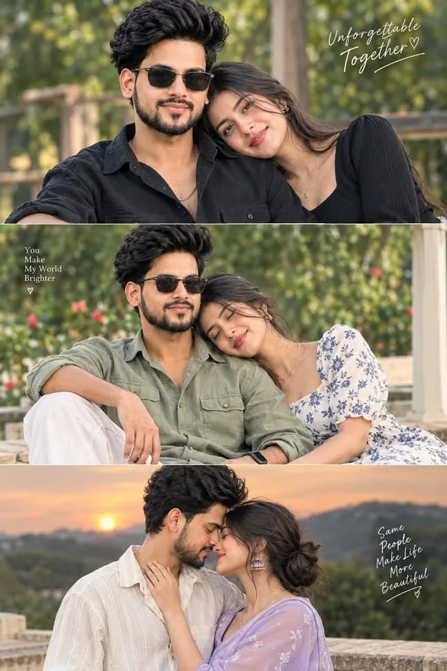 Romantic Couple Collage