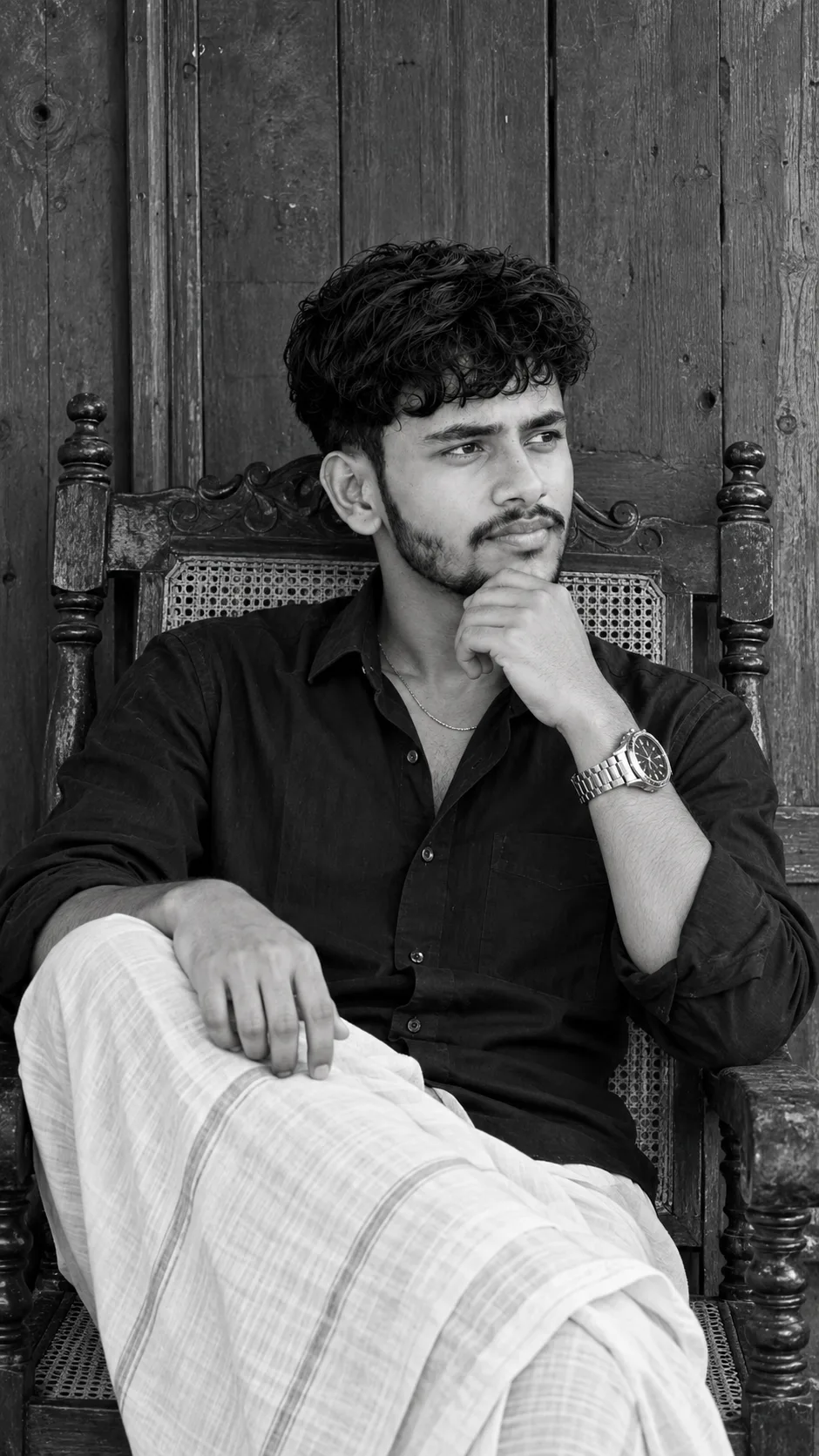 Rustic Monochrome Portrait