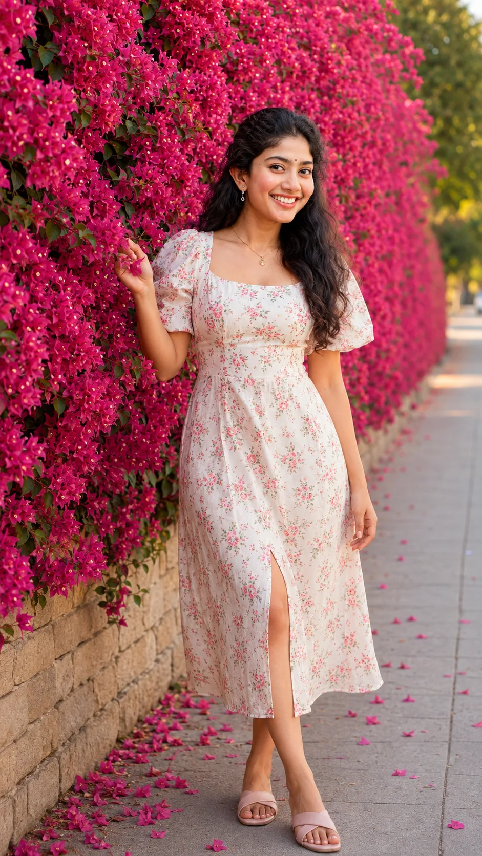 GIRL WITH RED FLOWERS