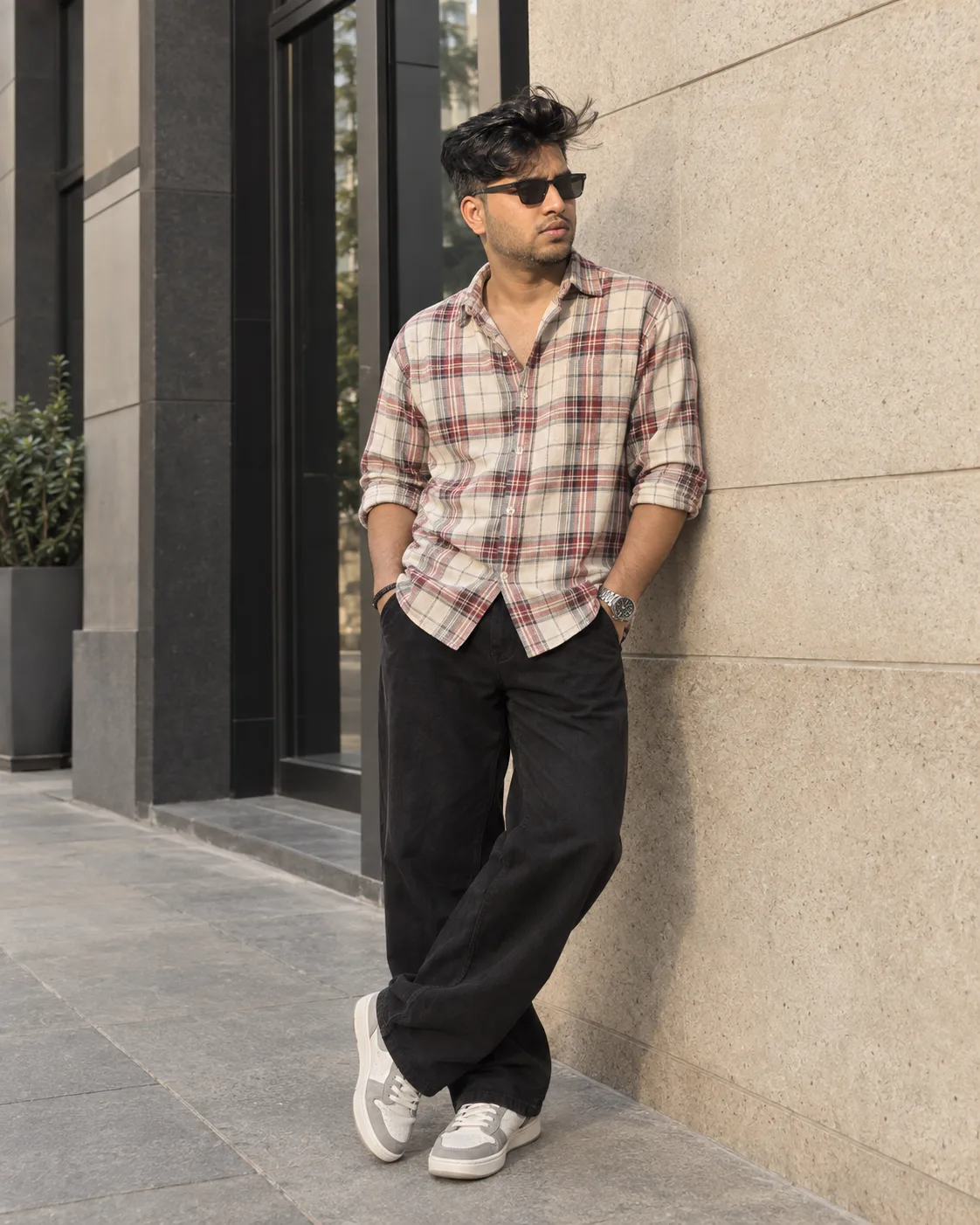Urban Plaid Portrait