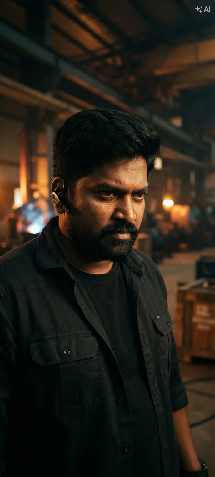 rugged South Indian man with a well-groomed short beard