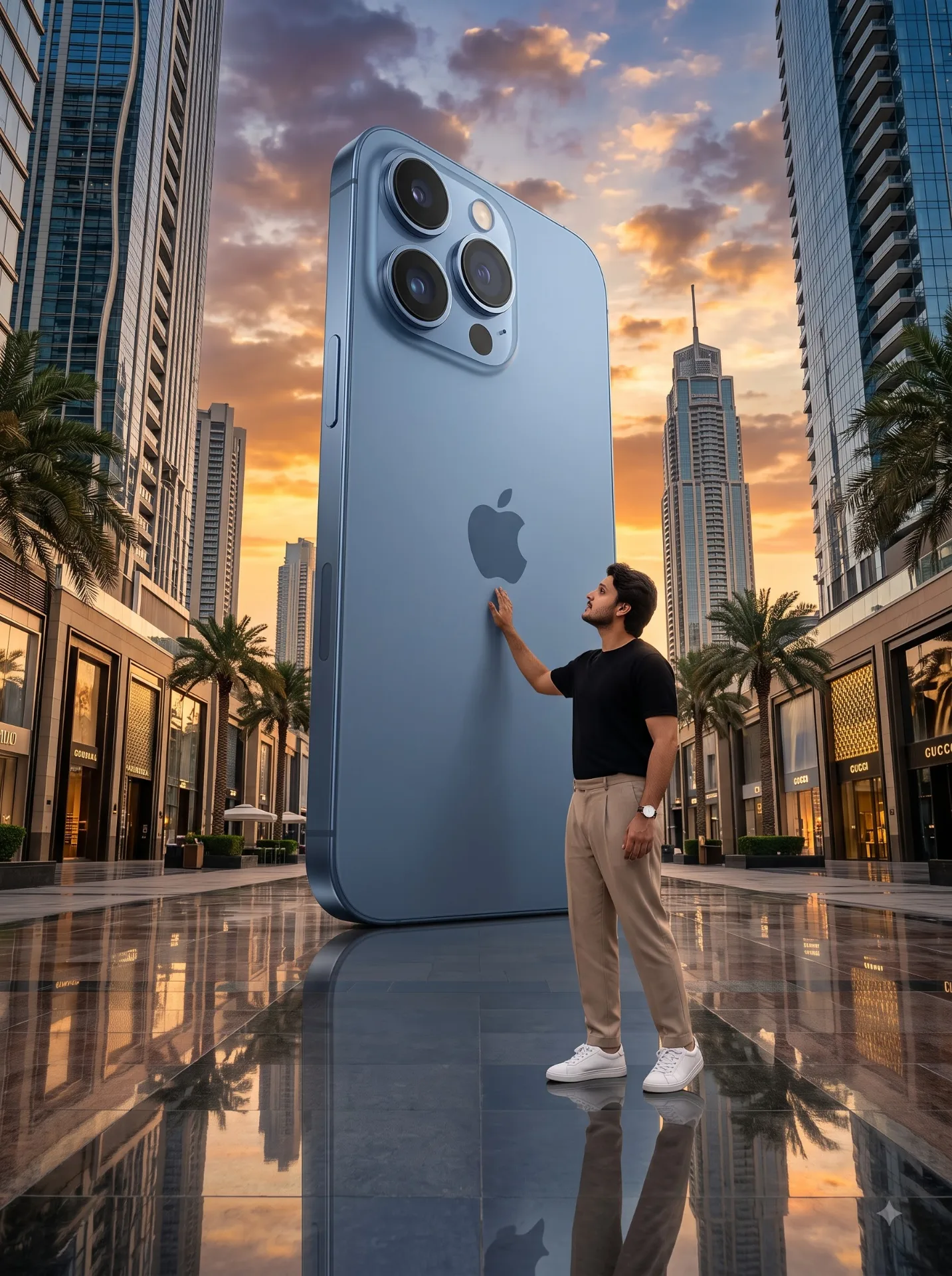 Man with iPhone