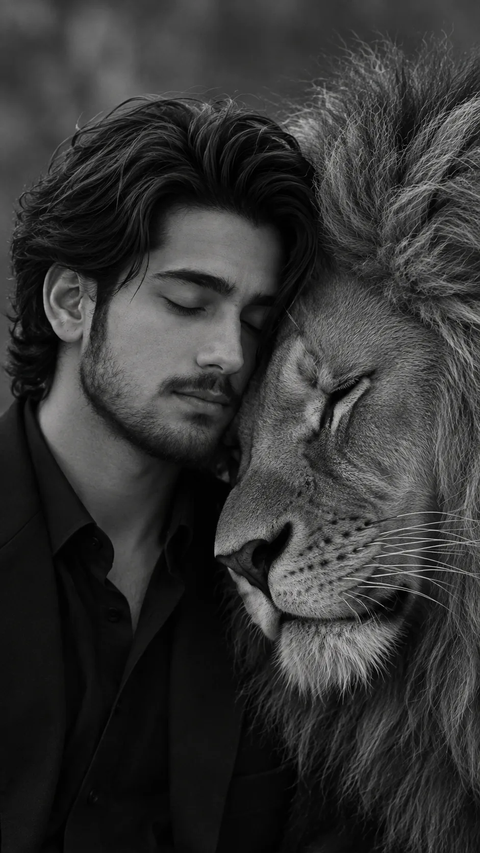 Serene Bond in Monochrome