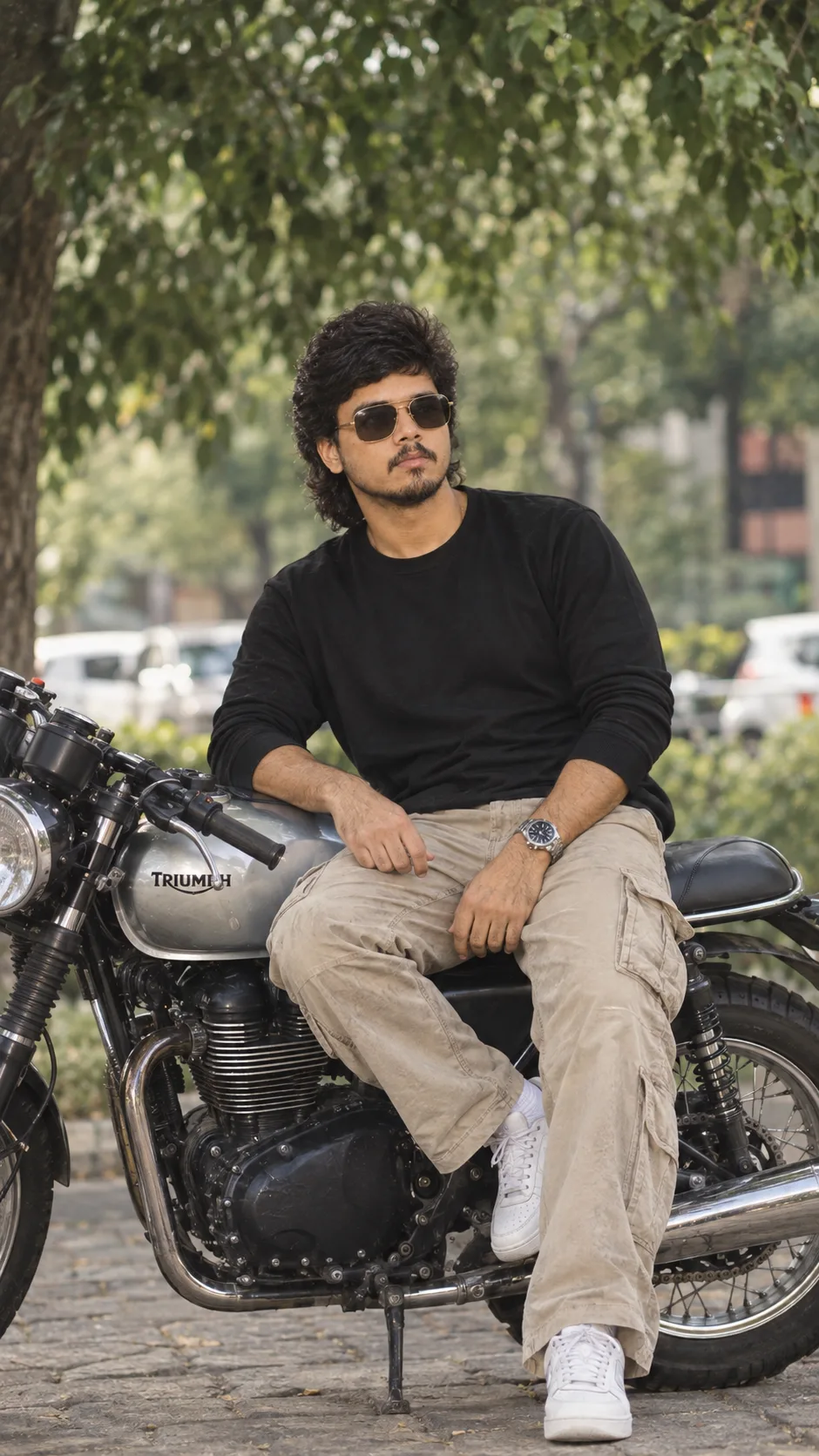 BOYS BIKER PORTRAIT