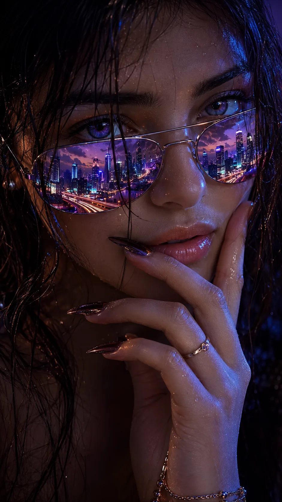 Glassy look