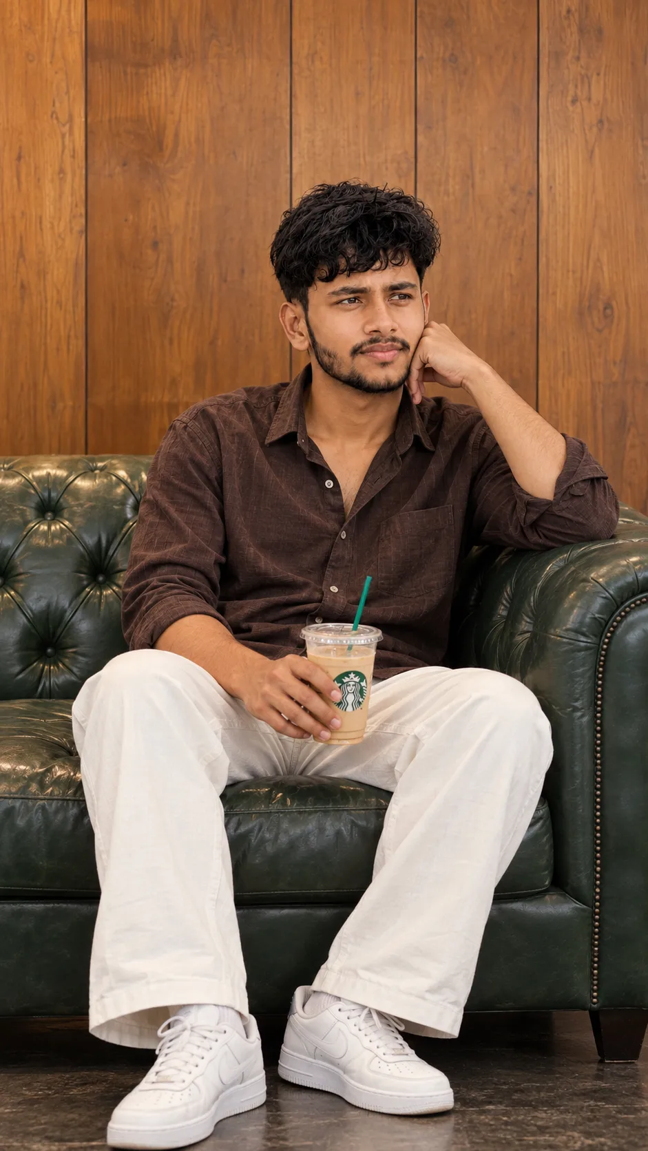 Cinematic Café Portrait