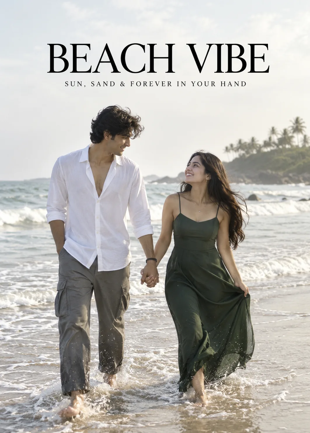 Ultra realistic cinematic portrait of a young romantic couple
