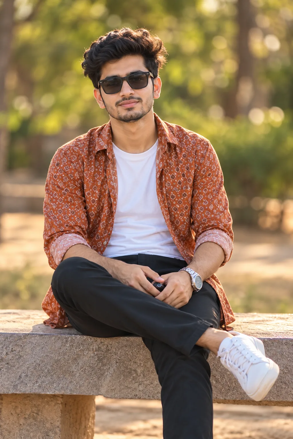 Golden Hour Outdoor Fashion Portrait