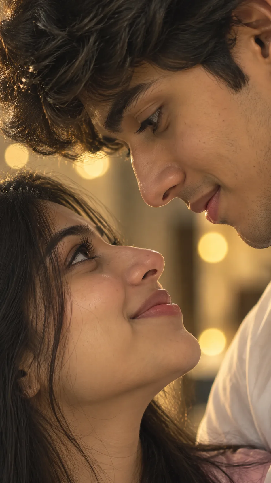 Ultra realistic romantic close up portrait