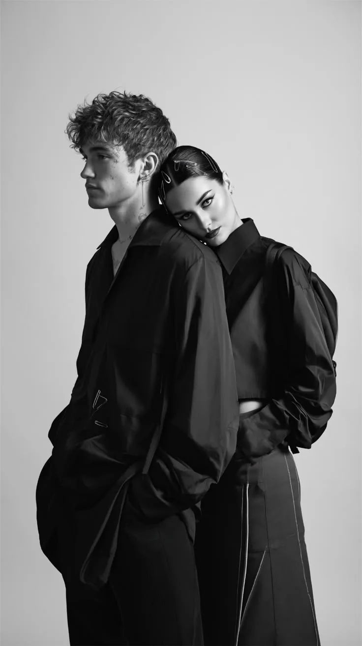 Black & White Intimate Fashion Portrait
